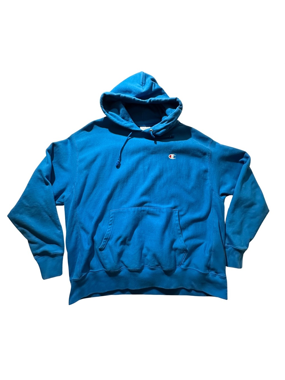 Champion Reverse Weave Hoodie Men’s 2XL Blue Pullover